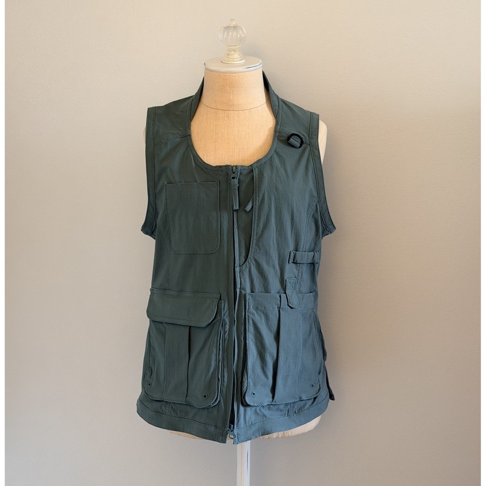 NWT Duluth Women's Heirloom Gardening Vest Utility Vintage Thyme Green Size XS